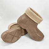 Гумові черевики жіночі 38р 23см коричневі 961, фото 2