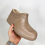 Калоші утеплені жіночі 39р 24см, Жіночі зимові черевики з повсті, Бабусі бурки жіночі, фото 7