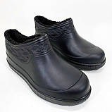 Калоші утеплені жіночі 37р 22.5см, Зимові жіночі чуни, Бурки повстяні жіночі, фото 6