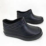 Калоші утеплені жіночі 41р 25.5см Жіночі черевики з нейлону Хутряні бурки для дому, фото 5