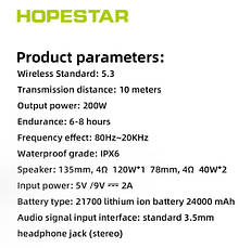 Портативна Bluetooth-колонка Hopestar A6 Club Black, фото 3