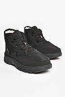 Черевики підліткові зима чорного кольору на шнурівці 207495P