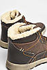 Черевики підліткові зима короичневого кольору на шнурівці 207563T Безкоштовна доставка, фото 4