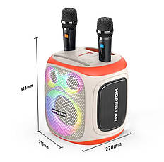 Портативна Bluetooth-колонка Hopestar Party 130 Black, фото 3