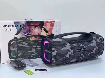 Портативна Bluetooth-колонка Hopestar A6X Camouflage Gray, фото 2