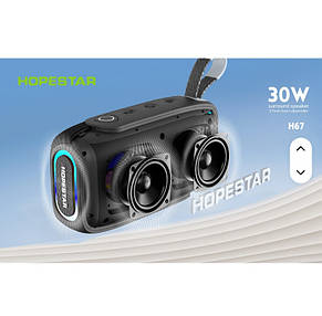 Портативна Bluetooth-колонка Hopestar H67 Black, фото 3