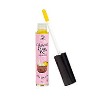Блиск для губ з ефектом вібрації та смаком тропічного коктейлю Піна Колада Secret Play Vibrant Kiss Кайф