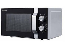 Мікрохвильова піч Sharp R204SA — 20 л, 800 Вт, механічне керування, срібляста