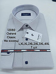 Сорочка однотонна з довгим рукавом Palmen classic оксфорд (кнопка)