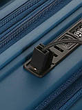 Валіза ручна поклажа S поліпропілен синя 55х38х24+5/50л/3.4кг/Airtex, фото 7