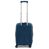 Валіза ручна поклажа S поліпропілен синя 55х38х24+5/50л/3.4кг/Airtex, фото 2