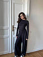 Костюм з віскози стильний Модель: 872-233 Колір: чорний, молоко, темно-синій, шоколад, фото 8