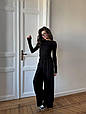 Костюм з віскози стильний Модель: 872-233 Колір: чорний, молоко, темно-синій, шоколад, фото 7