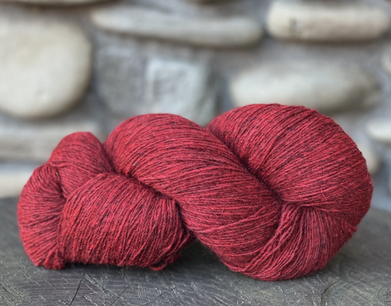 Пряжа Дундага 6/1 твідова однотонна (80% готланд 20% вовна), фото 1