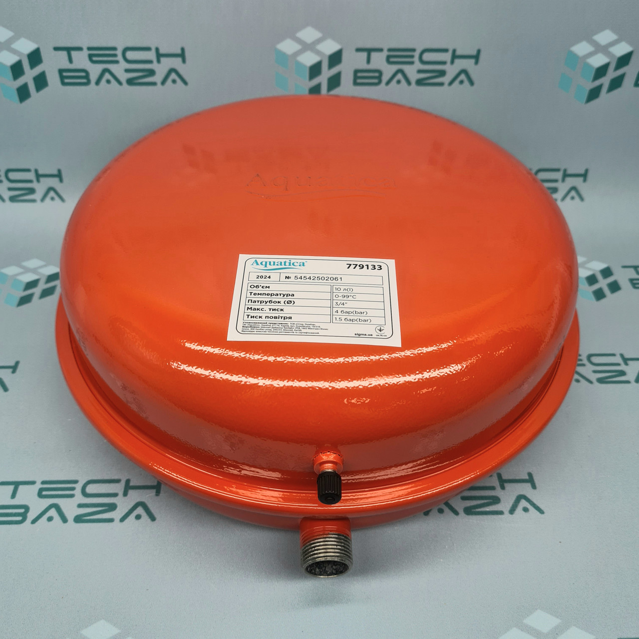 Бак для системи опалення плоский 10л Ø325 AQUATICA (779133)