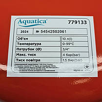 Бак для системи опалення плоский 10л Ø325 AQUATICA (779133), фото 2