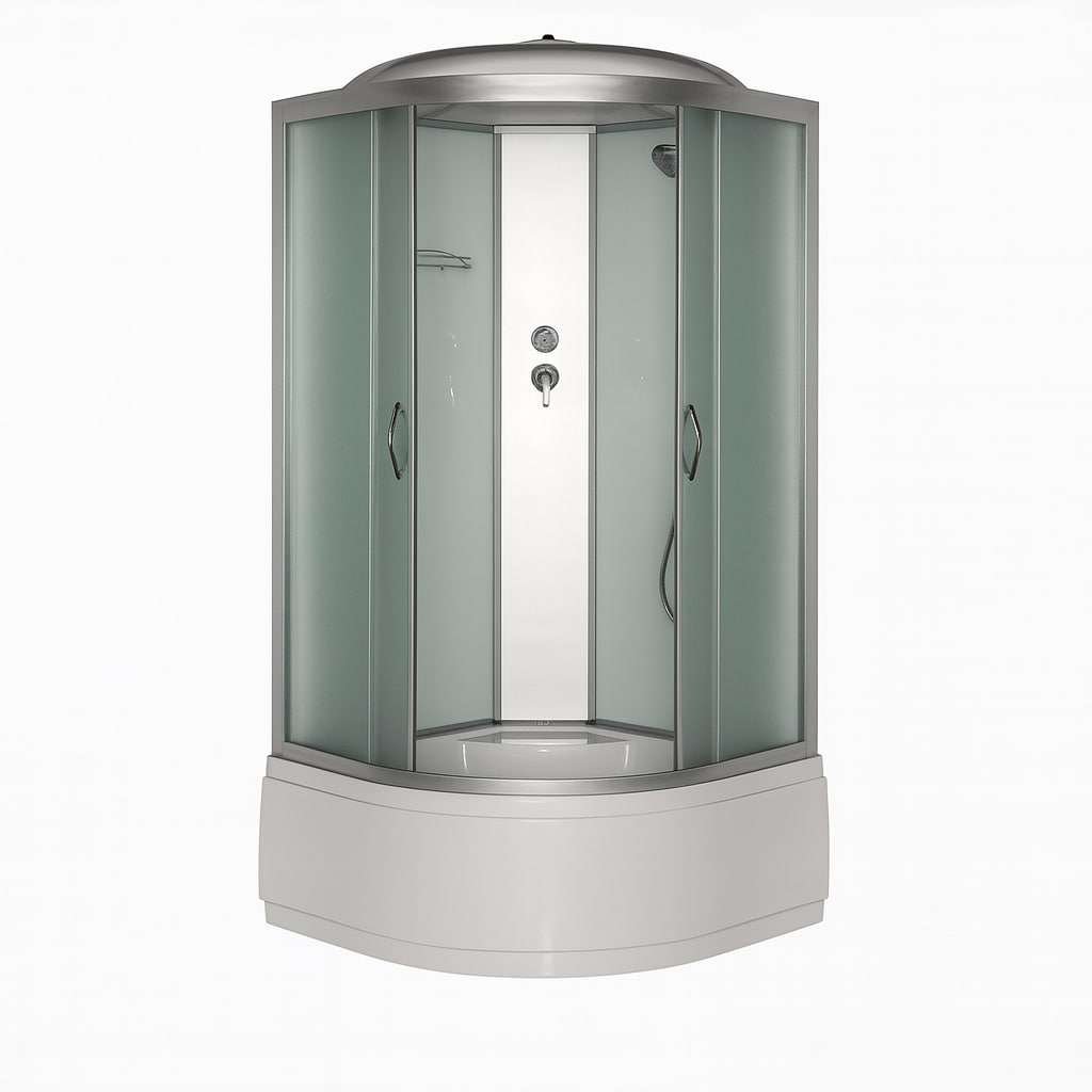 Душовий бокс Vivia 95 BF RC W 90x90х215 см на глибокому піддоні матове скло