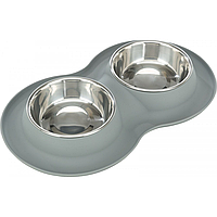 Миски на підставці для собак та кішок Trixie (Тріксі) 40х5х23 см 2х400 мл