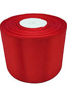 Стрічка атласна червона 75 мм