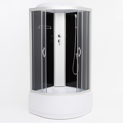 Душовий бокс Vivia Glory 95 BF 90x90х220 см на глибокому піддоні тоноване скло, фото 1