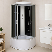 Душовий бокс Vivia Glory 95 BF 90x90х220 см на глибокому піддоні тоноване скло, фото 2