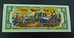 Банкнота США 2 долари 2003 р. UNC Кольорові