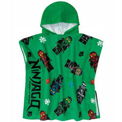 Дитяче пончо з капюшоном LEGO Ninjago 60×120 см 60LG