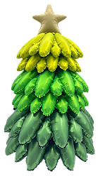 НР194 Стояча фігура КИТАЙ-КТ Ялинка збірна омбре - СЕРЕДНЯ (УП)