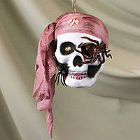 Декор підвісний череп Корсар 13798 (попіл троянди)