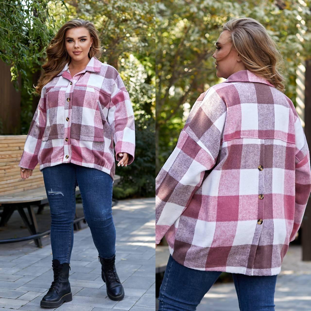 Сорочка класу люкс з кашеміру в клітинку Модель: 4907-0187 Колір: чорний, блакитний, джинс, рожевий, фото 1