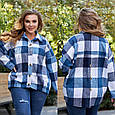 Сорочка класу люкс з кашеміру в клітинку Модель: 4907-0187 Колір: чорний, блакитний, джинс, рожевий, фото 3