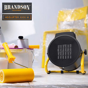 Тепловентилятор керамічний  Brandson 3кВт вентилятор обігрівач для дому, фото 2