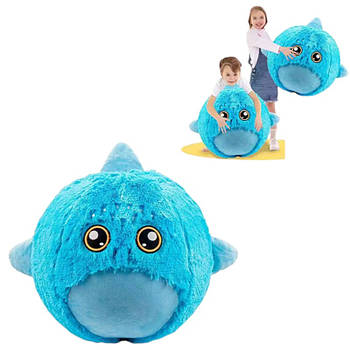 М'яч гумовий "SHARK" BigCutePet (плюш, надувний, 50*50 см) BB1882F-3