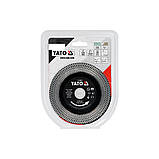 Диск відрізний алмазний по гресу і кераміці Ø= 125/22.2x 1.8 мм сухий різ Yato YT-59973, фото 4