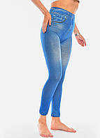 Жіночі джинси жіночі на флісі синього кольору Slim`n Lift Caresse Jeans Let's Shop