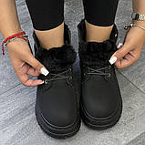 Черевики жіночі чорні зима утеплені на хутрі (123361), фото 3