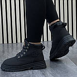 Черевики жіночі з хутром чорні зима утеплені (123361), фото 3