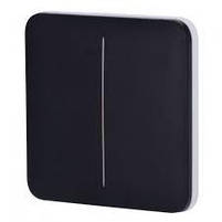 SoloButton ( 2-gang) кнопка для вимикача LightSwitch  AJAX Black, фото 4