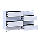 Комод Doros Рон 8 Білий 8 Шухлядок 130х38х81 (41516172), фото 6