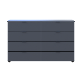Комод Doros Рон 8 Графіт 8 Шухлядок 130х38х81 (41516173)