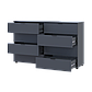 Комод Doros Рон 8 Графіт 8 Шухлядок, фото 4