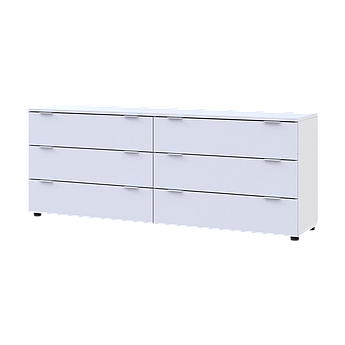 Комод Doros Рон 9 Білий 6 Шухлядок 160х38х62 (41516175)