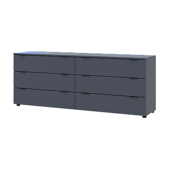 Комод Doros Рон 9 Графіт 6 Шухлядок 160х38х62 (41516176)