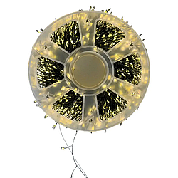 Xmas Гірлянда теплий білий від USB пульт ДК 30m зелений дріт