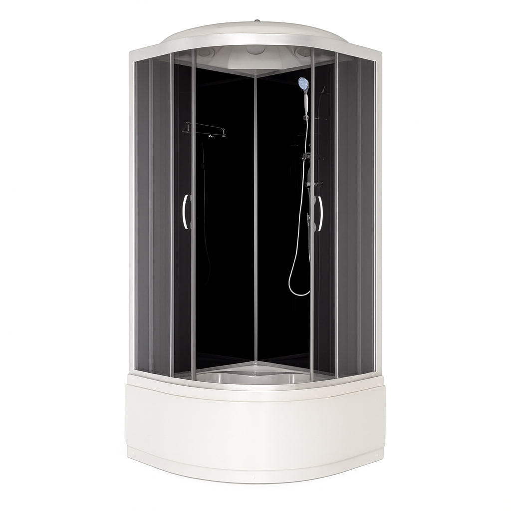 Душовий бокс Vivia Venta 95 BF 90x90x220 см на глибокому піддоні тоноване скло