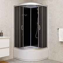 Душовий бокс Vivia Venta 95 BF 90x90x220 см на глибокому піддоні тоноване скло, фото 2