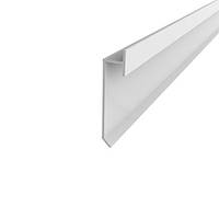 Плінтус алюмінієвий LED прихованого монтажу 14,5 х65 2500 мм Анодування Срібло