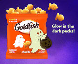 Крекери у формі золотих рибок Pepperidge Farm Goldfish Halloween Edition Cheddar Crackers 24шт 510г, фото 6