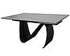 Julian Ceramic стіл обідній 160(240)*90 см сірий мат/чорний каркас ТМ Intarsio, фото 9