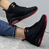 Кросівки жіночі зима на хутрі чорні стильні (12841632), фото 5